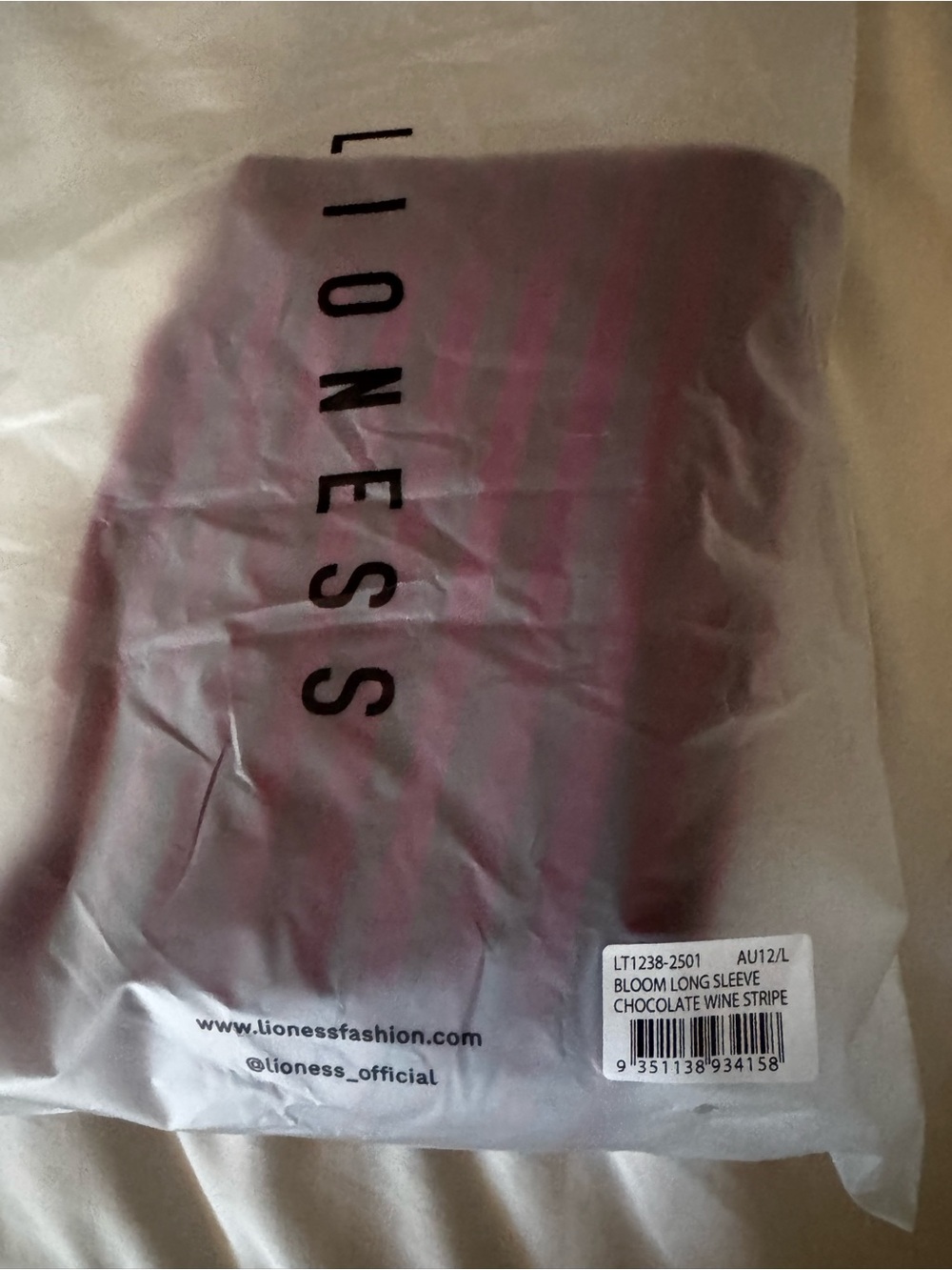 Lioness BLOOM LONG SLEEVE IN chocolate STRIPE - Picture 4 of 4